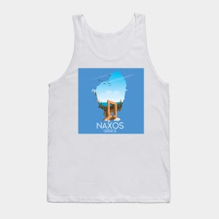 Naxos Greece travel poster Tank Top